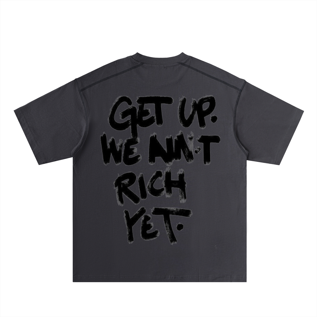 Oversized Contrast-Stitched Cotton Tee