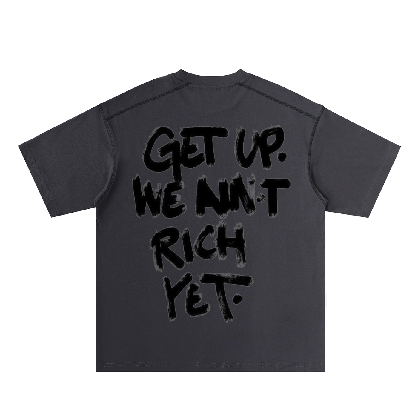 Oversized Contrast-Stitched Cotton Tee