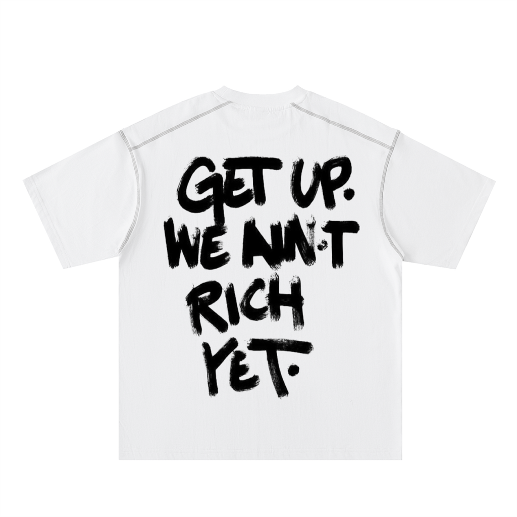 Oversized Contrast-Stitched Cotton Tee