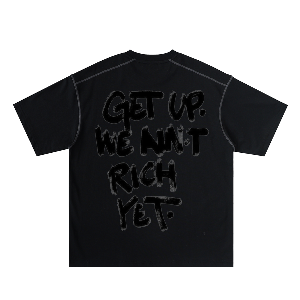 Oversized Contrast-Stitched Cotton Tee