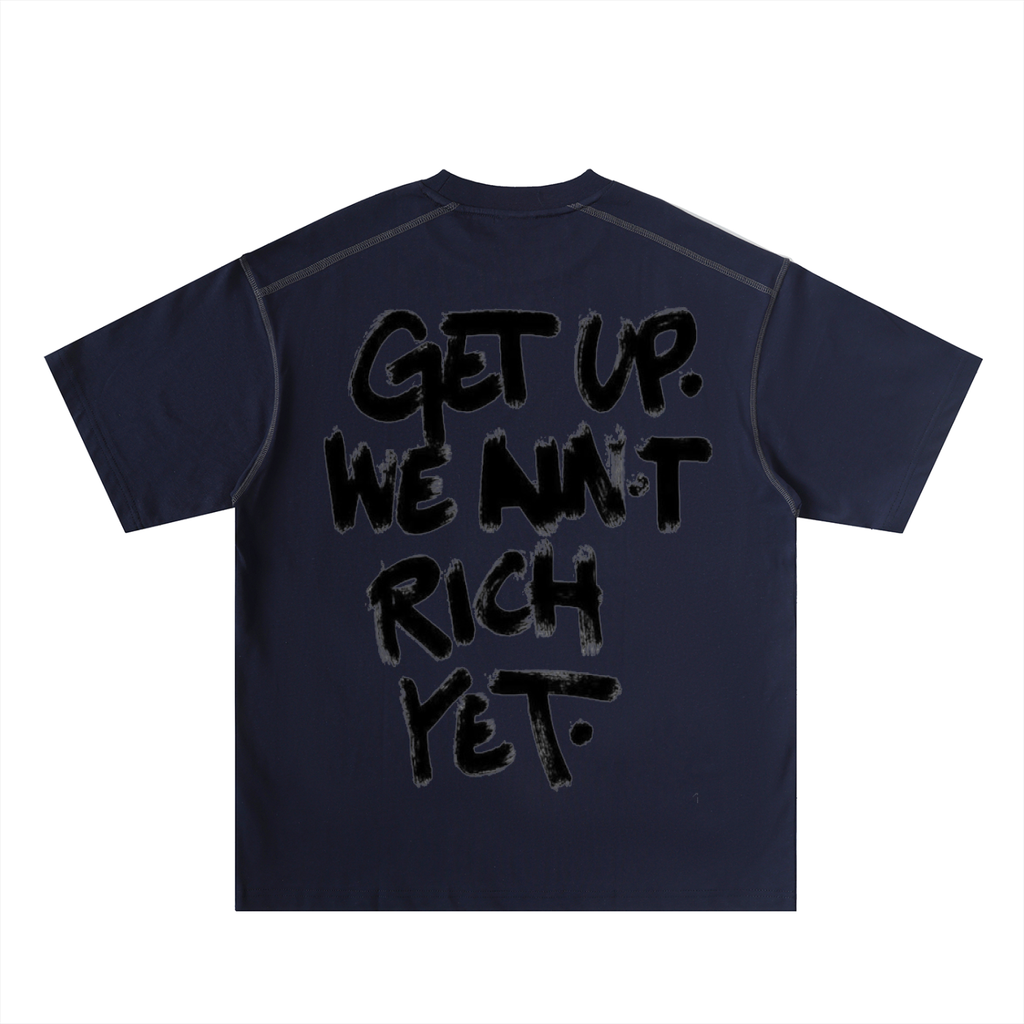 Oversized Contrast-Stitched Cotton Tee