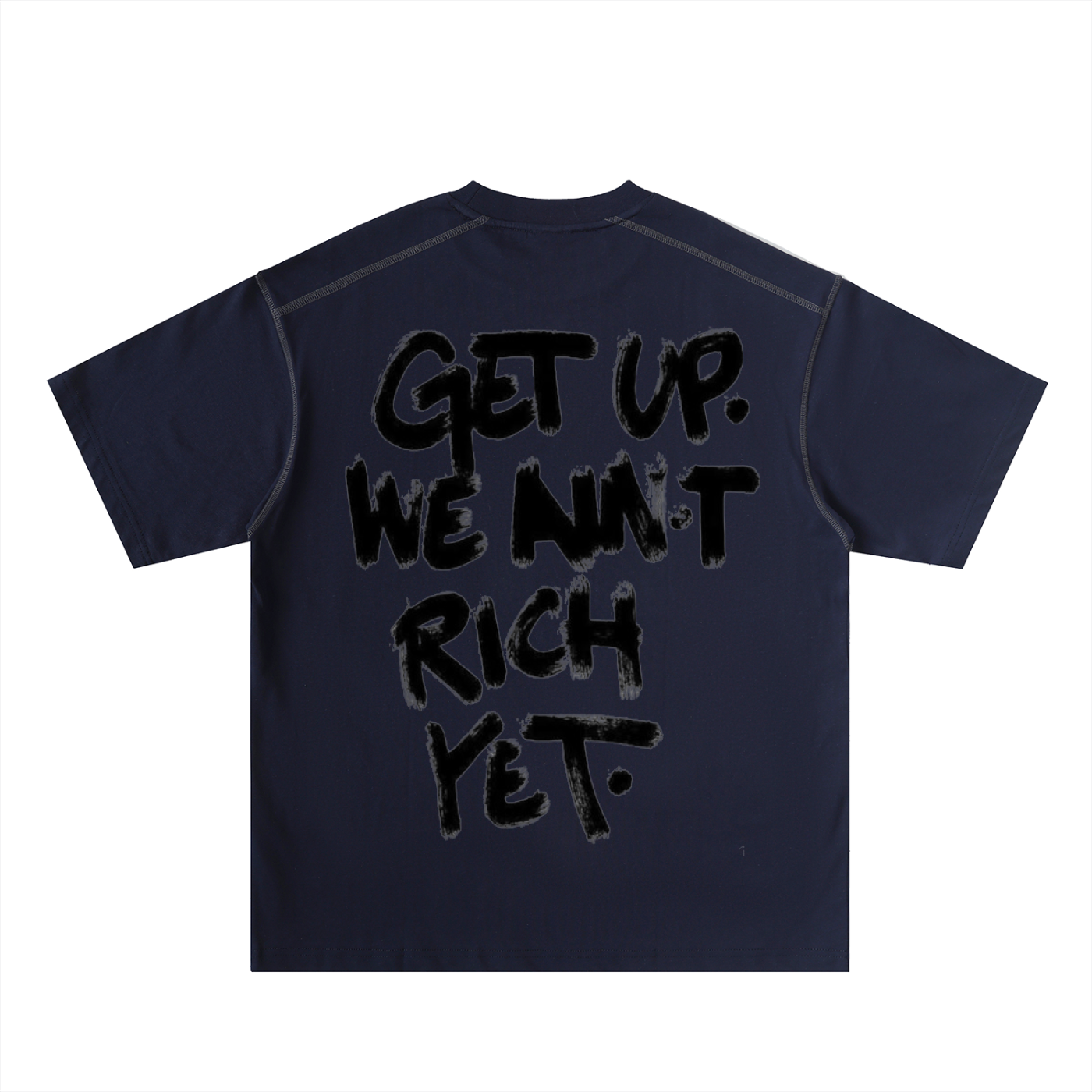 Oversized Contrast-Stitched Cotton Tee